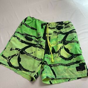 Jimmy’Z VTG 90s Wild Pattern Swim Trunks Board Shorts Size Large
